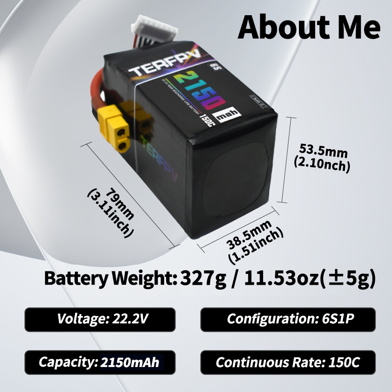 TERFPV Lipo Battery 6S 22.2V 1 - Drone Lipo Battery recension och pris