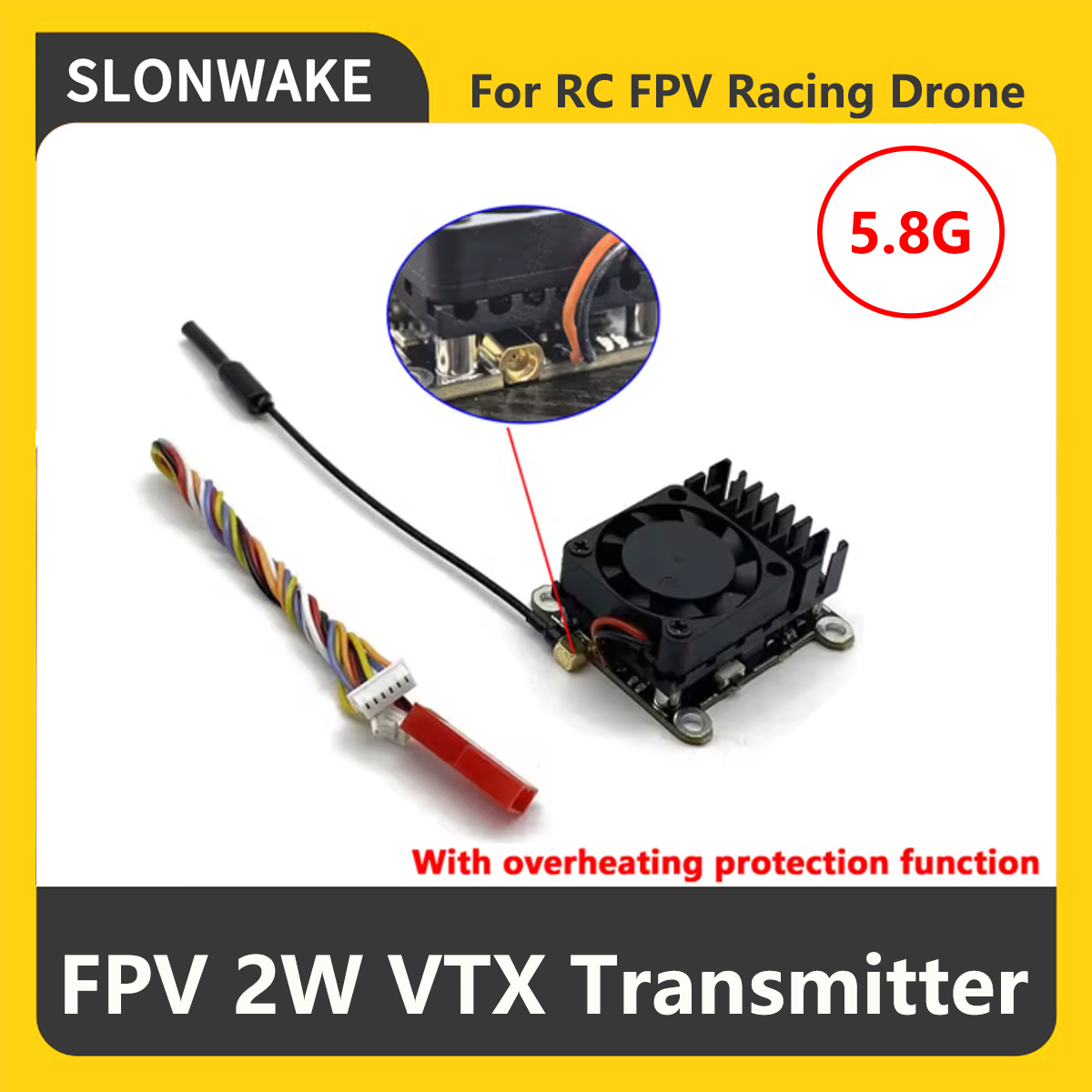 SLONWAKE 5.8G 2000mW FPV VTX T - Drone Rc With Camera recension och pris
