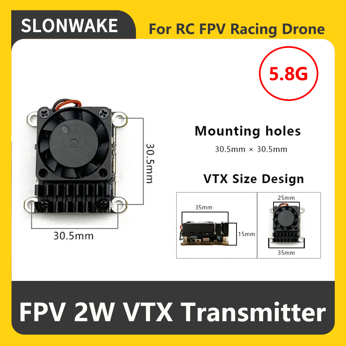 SLONWAKE 5.8G 2000mW FPV VTX T - Drone Rc With Camera recension och pris