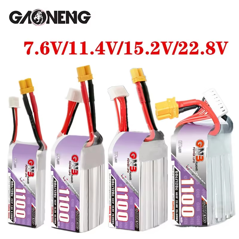 GNB 1100mAh 2S 3S 4S 6S 60C/12 - Drone Lipo Battery recension och pris