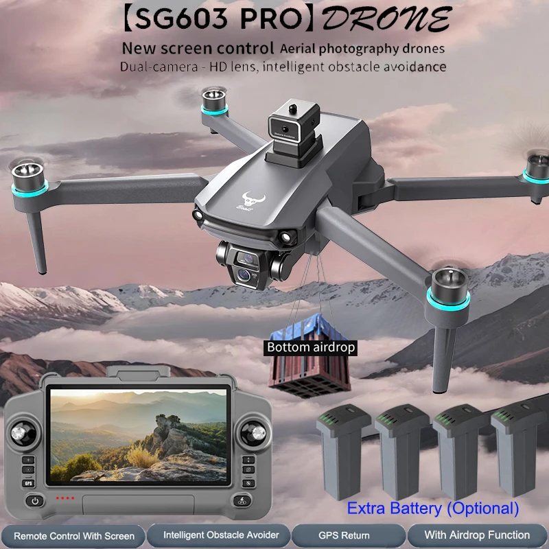 SG603 PRO Drone with Large Scr - Drone Rc Team City recension och pris