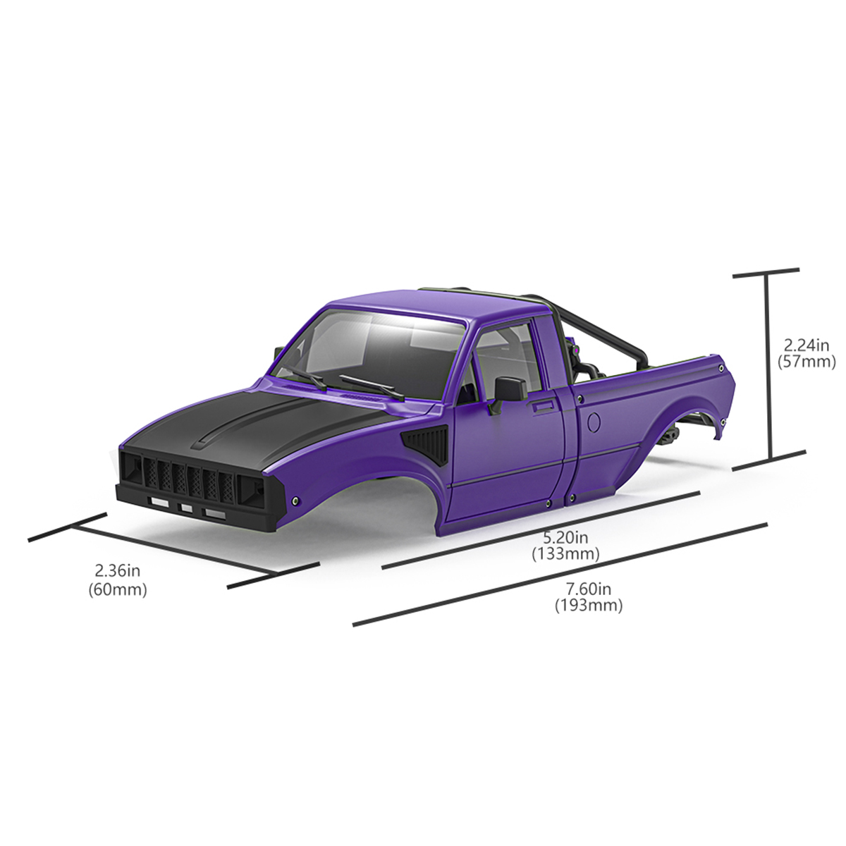 IR60-24 133mm Wheelbase Pickup - Rc Car Body Shell recension och pris