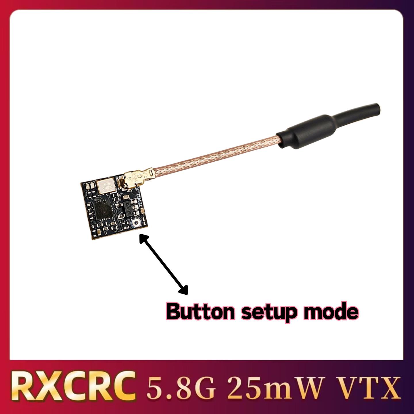 RXCRC 5.8GHz 48CH FPV 25mW Ana - - Remote Control (Rc) Drone recension och pris