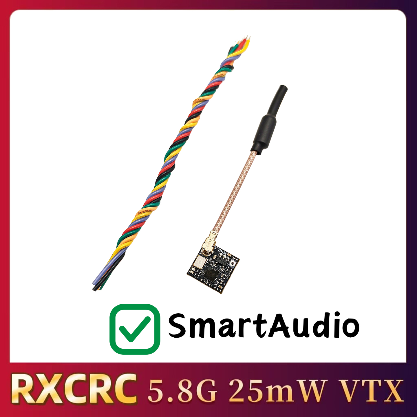 RXCRC 5.8GHz 48CH FPV 25mW Ana - - Remote Control (Rc) Drone recension och pris
