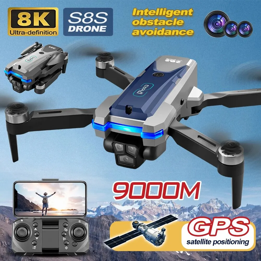 S8S GPS Drone 5G Wifi 8K HD Du - Dron Rc Quadcopter recension och pris