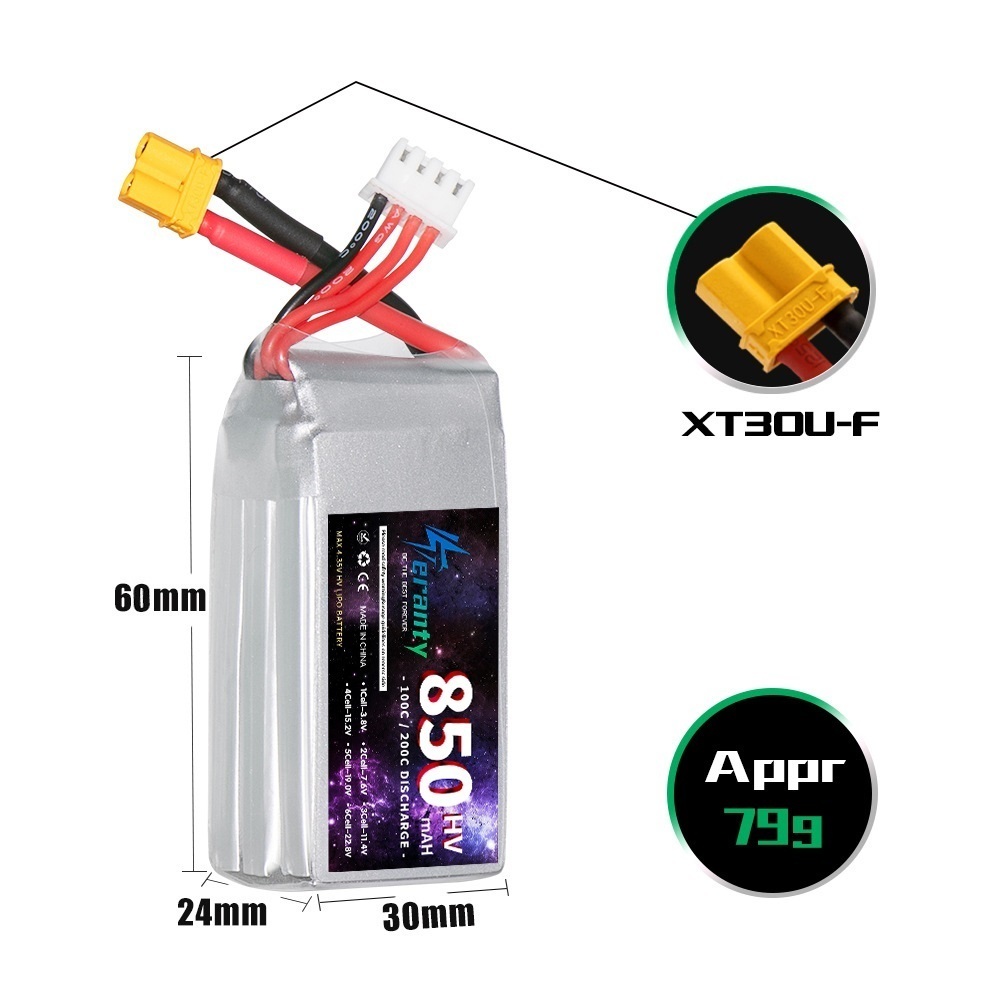 1/2/3PCS TERANTY 3S 11.4V Lipo - Drone Lipo Battery recension och pris